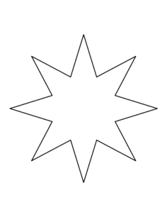 Eight Point Star Kids Coloring Pages Pdf, Free Vectors File